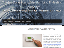 Tablet Screenshot of clplumbingnheating.com